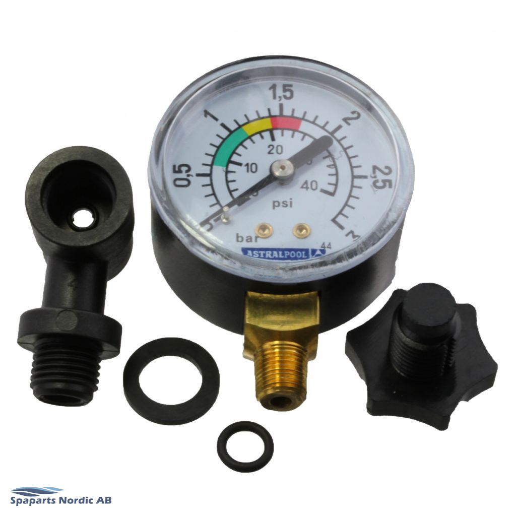 Astral manometer för sidomontering Spaparts Nordic AB