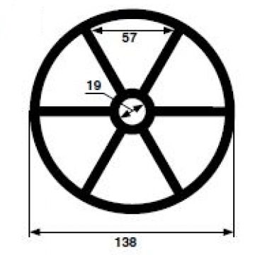 Hayward m.p. valve 6 spoke spider gasket 