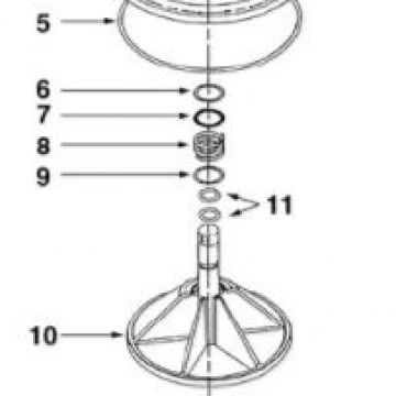 Midas 4" ventilinsats med tårtpackning, diameter 330 mm
