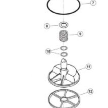 Praher 1"1/2 multiport valve diverter w/ o-ring