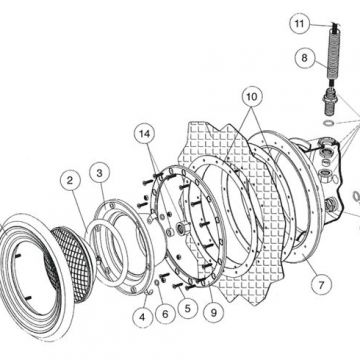 Certikin SNTE underwater light flange gasket, set of 2 för liner