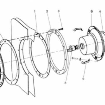 Weltico underwater light flange gasket för liner