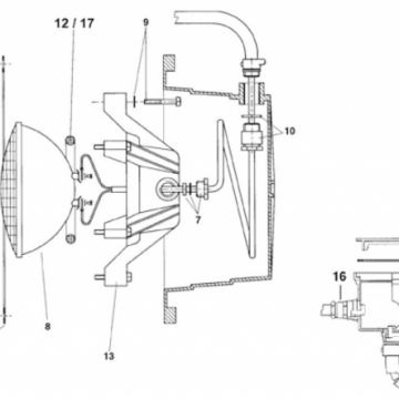 Pool underwater light flange, gaskets & screws