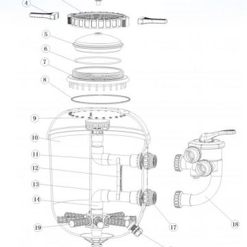 O-ring Mega poolfilter SMG