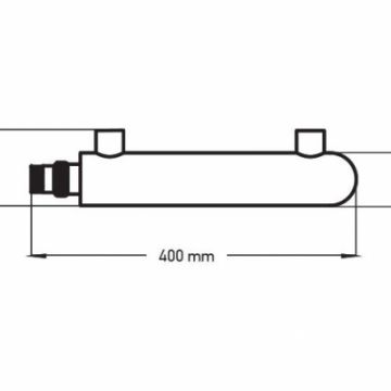 15 w UV-lampa för ståltub 