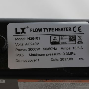 Värmare LX H30-R1 3.0KW. Med sensor. Anslutning 1,5"