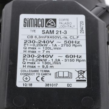 Jacuzzi Sam Sam 20 spapump