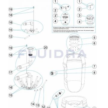 Rapid sandfilter lock.  Ny modell