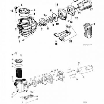 Hayward Super II - RS II pumptätningspaket