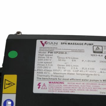 Vian Power VP 250-II 2 hastighet spapump (2-speed)