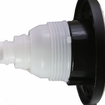 Munstycke 126 mm (diameter front) Krom / Svart Riktbar