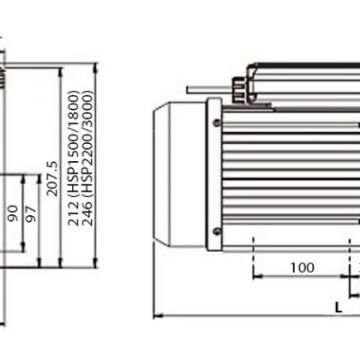 HSP Delta 1 hastighet spapump Låg modell