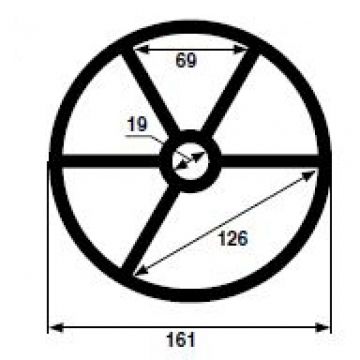 Hayward m.p. valve spider gasket, 7SP715 