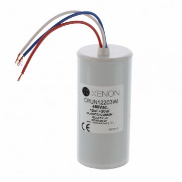 Motorkondensator 450Vac 12uF+20Uf