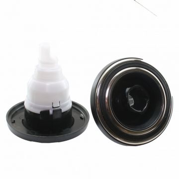 Munstycke 124 mm (diameter front) Krom / Svart Riktbar