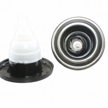 Munstycke 126 mm (diameter front) Krom / Svart Riktbar