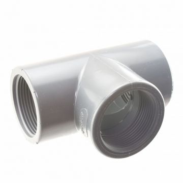 PVC T-Rör 50mm med 1.1/2  gänga PN16