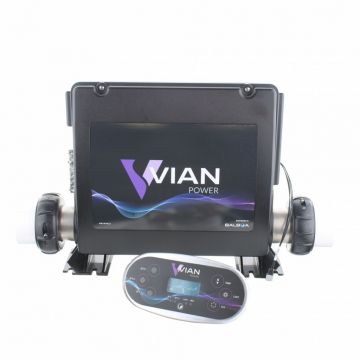 Styrbox Vian Retrofit kit, komplett med  TP600 styrpanel med 4 olika etiketter. Se extra bilderna